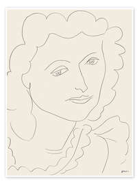 Wall print Head (Lucienne) - Henri Matisse