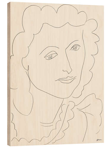 Wood print Head (Lucienne)