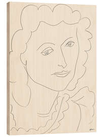 Wood print Head (Lucienne) - Henri Matisse