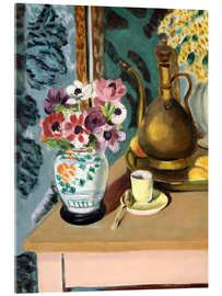 Acrylic print Still Life, Flowers and a Cup, 1924