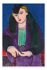 Obraz Portrait with Blue Coat, 1935 - Henri Matisse