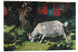 Stampa su vetro acrilico Goat in the Garden, 1905 - Hans Am Ende