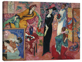Tableau sur toile Visit - Heinrich Nauen, 1913