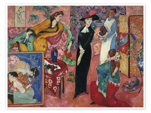 Póster Visit - Heinrich Nauen, 1913