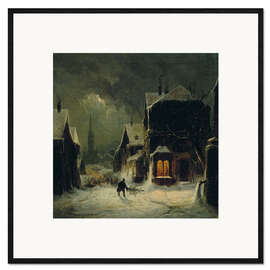 Gerahmter Kunstdruck Weihnachtsstimmung, 1843