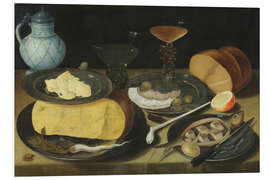 Hartschaumbild Stillleben mit halbiertem Hering - Georg Flegel, 1620