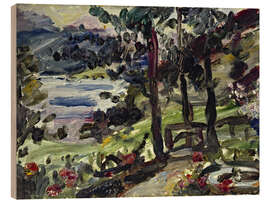 Cuadro de madera Garden in Urfeld am Walchensee, 1923 - Lovis Corinth