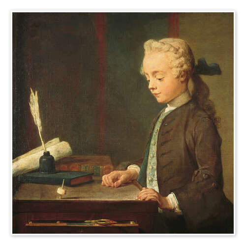 Poster The Child with the Spinning Top, 1738