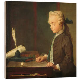 Holzbild Das Kind mit dem Kreisel, 1738