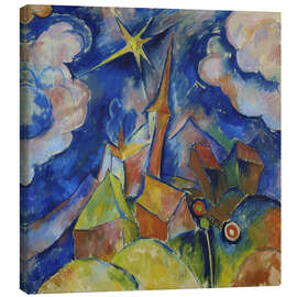 Stampa su tela Church with Sun, 1923 - Walter Ophey