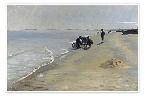 Póster South Beach near Skagen, 1884