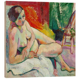 Tableau en bois Nude in the Studio, 1906
