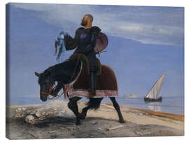 Canvastavla The Adventurer, 1882 - Arnold Böcklin