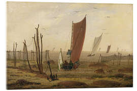 Obraz na szkle akrylowym The Morning (Boats Leaving), 1815 - Caspar David Friedrich