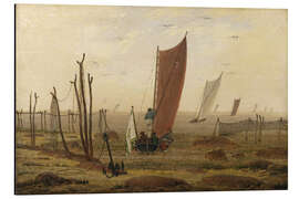 Alumiinitaulu The Morning (Boats Leaving), 1815 - Caspar David Friedrich