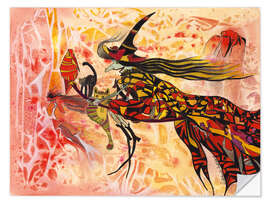 Wandsticker Hexenritt, 2007 - Annette Bartusch-Goger