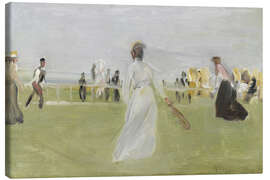 Canvas print Tennis players by the sea (Scheveningen), 1903 - Max Liebermann