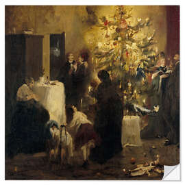 Wandsticker Weihnachtsfeier in der Familie Kirchendorffer-Leibl - Fritz Schider