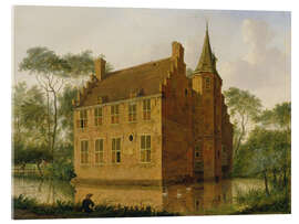 Tableau en verre acrylique The Huis Altena near Delft - Jan ten Compe, 1747