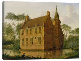 Canvas print The Huis Altena near Delft - Jan ten Compe, 1747