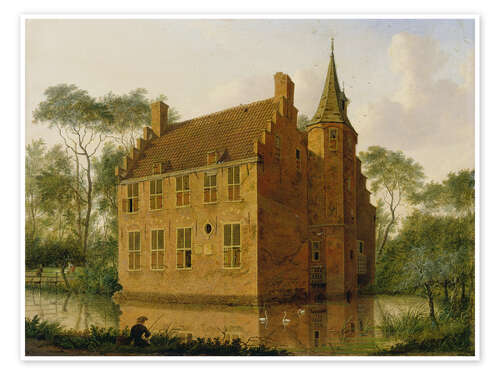 Plakat The Huis Altena near Delft - Jan ten Compe, 1747