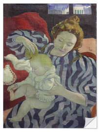 Sticker mural A mother washing her child - Maurice Denis, 1895