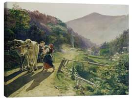Lienzo Rose season, 1863 - Ferdinand Georg Waldmüller