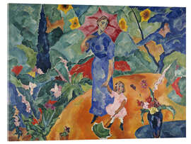 Acrylic print In the Garden - Heinrich Nauen, 1913