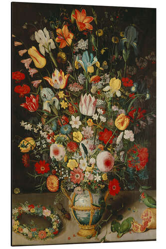 Tableau en aluminium Vase with Flowers - Peter Binoit, around 1620
