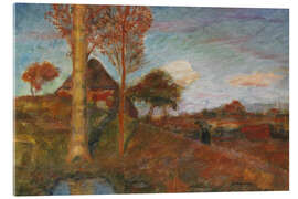 Acrylic print Autumnal Evening Sun in the Moor, 1928 - Otto Modersohn