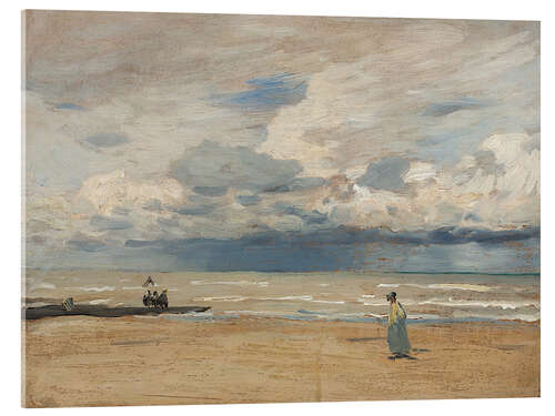 Acrylic print Seashore - Eugène Dücker
