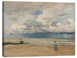 Canvas-taulu Seashore - Eugène Dücker