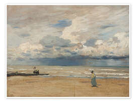 Poster Seashore - Eugène Dücker