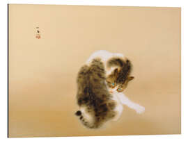 Tableau en aluminium Tabby cat - Takeuchi Seiho, 1924