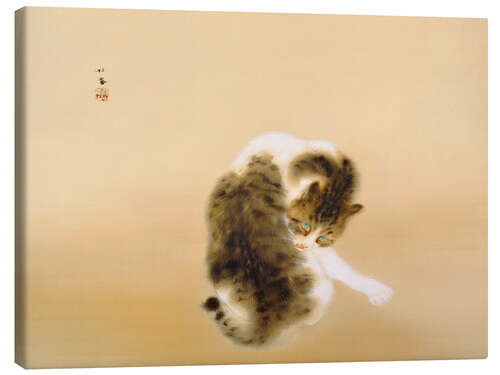 Canvas print Tabby cat - Takeuchi Seiho, 1924