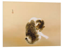 Hartschaumbild Tabbykatze - Takeuchi Seiho, 1924
