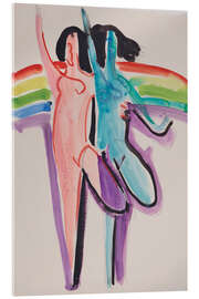 Acrylglasbild Entwurf zum Gemälde "Farbentanz", 1930 - Ernst Ludwig Kirchner