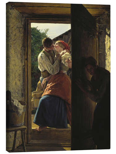 Obraz na płótnie Overheard Lovers (The Kiss)