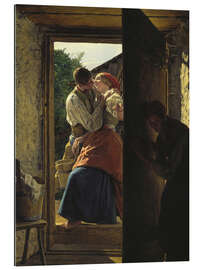 Gallery Print Belauschte Liebesleute (Der Kuß)