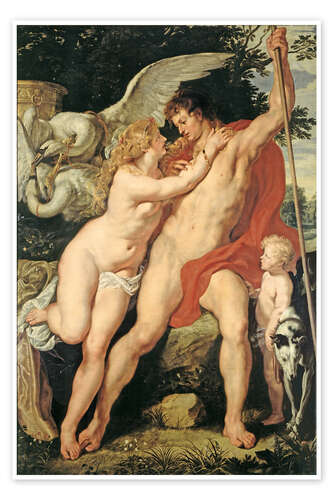 Póster Venus and Adonis, around 1610