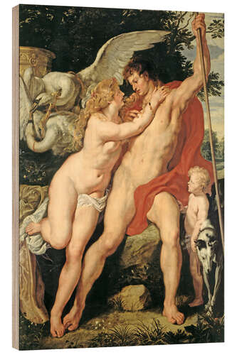 Cuadro de madera Venus and Adonis, around 1610
