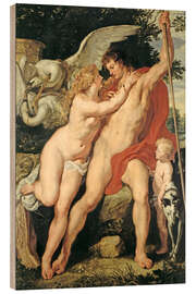 Cuadro de madera Venus and Adonis, around 1610 - Peter Paul Rubens