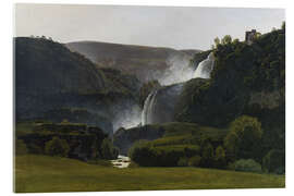 Akryylilasitaulu Tivoli from the West - Johann Martin von Rohden, 1815