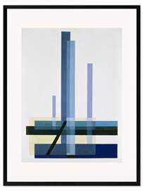 Gerahmter Kunstdruck C XII (Blaues Bild), 1924