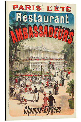 Alubild Restaurant des Ambassadeurs, Paris, 1884