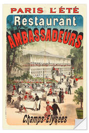 Wandsticker Restaurant des Ambassadeurs, Paris, 1884