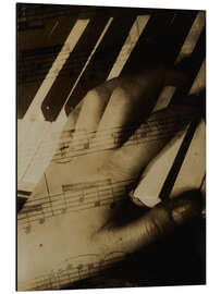 Stampa su alluminio Hands at the Piano, around 1929 - Aenne Biermann