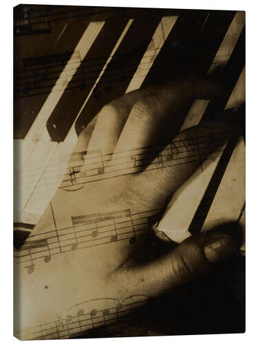 Canvas print Hands at the Piano, around 1929