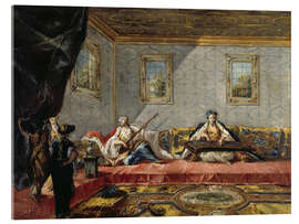 Cuadro de metacrilato Two Odalisques Playing Music in the Harem - Francesco Guardi
