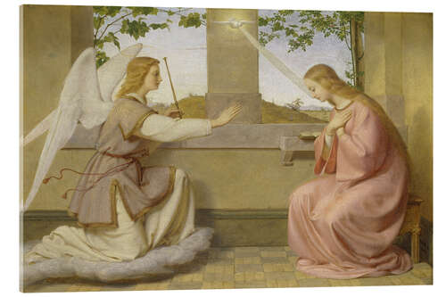 Acrylic print Annunciation - Ernst Deger, 1835